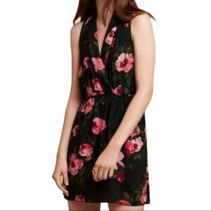 ARITZIA Wilfred Sabine Black Floral Babydoll Dress Womens XXS